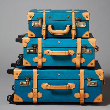 Blue, Suitcase, Baggage, Luggage and bags, Electric blue, Hand luggage, Turquoise, 