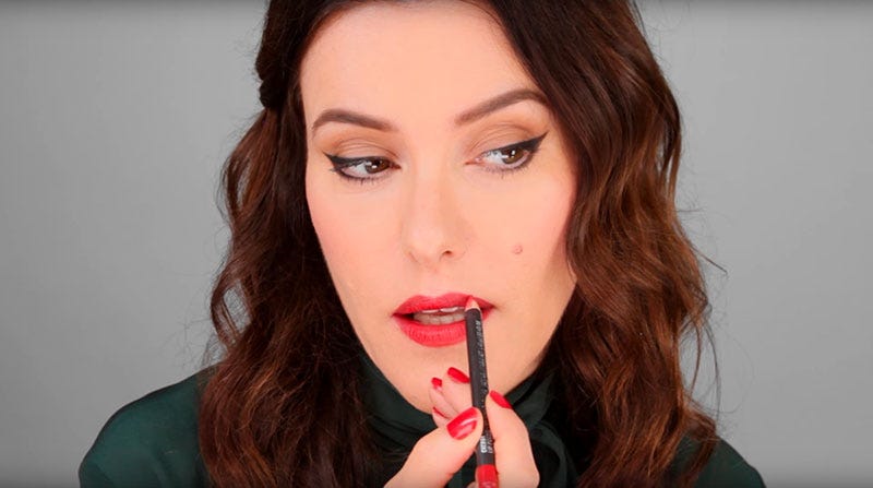 Lip, Face, Hair, Eyebrow, Cheek, Red, Beauty, Nose, Skin, Lipstick, 