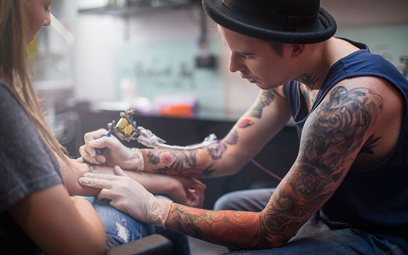 Tattoo, Arm, Tattoo artist, Temporary tattoo, Design, Elbow, Flesh, 