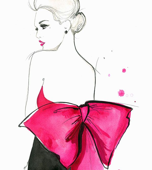 Fashion illustration, Pink, Illustration, Magenta, Drawing, Art, Sketch, 