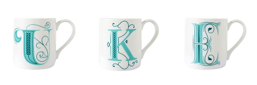 Mug, Aqua, Drinkware, Turquoise, Porcelain, Tableware, Teal, Font, Ceramic, Cup, 