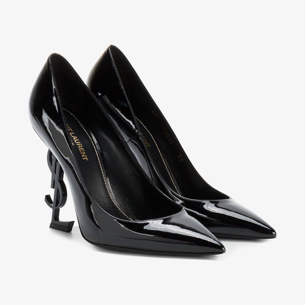 Ysl deals logo pumps