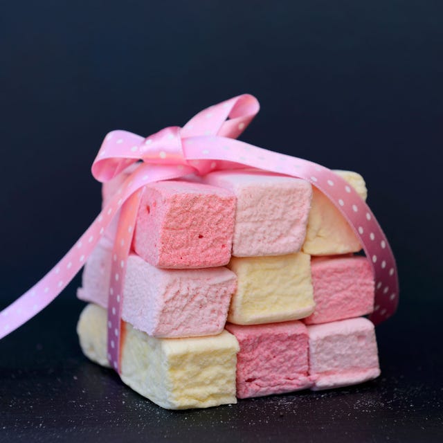 Marshmallow, Pink, Food, Confectionery, Sweetness, Cuisine, Dairy, Dessert, Fudge, Turkish delight, 