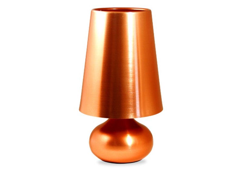 Lampshade, Lamp, Lighting, Light fixture, Lighting accessory, Copper, Orange, Light, Metal, Table, 