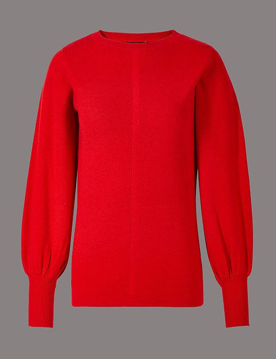Clothing, Sleeve, Red, Outerwear, Orange, Sweater, Long-sleeved t-shirt, Neck, Top, Jersey, 