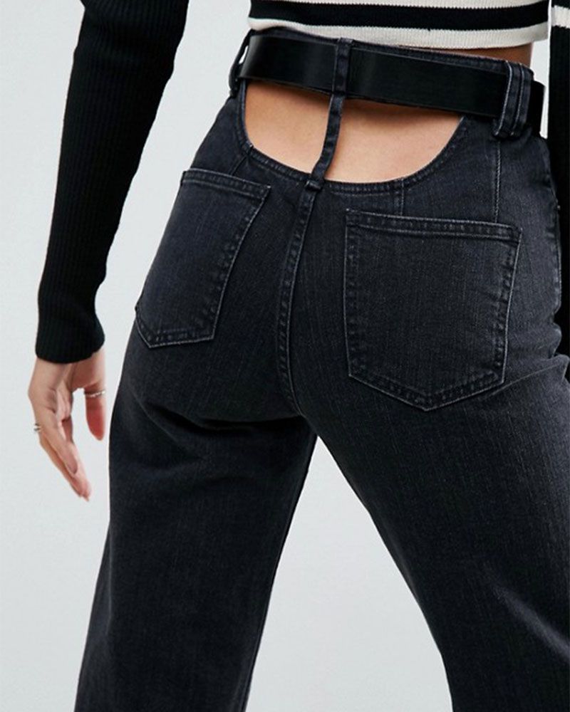 ASOS is selling some pretty weird bum crack jeans right now