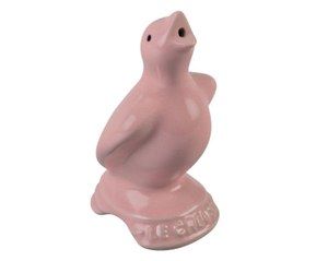 Pink, Nose, Figurine, Animal figure, Toy, Ceramic, Egg cup, 