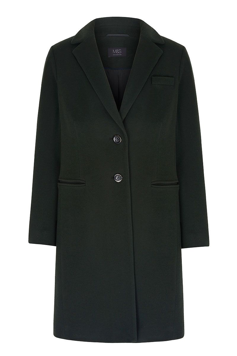 Marks and best sale spencer black coat