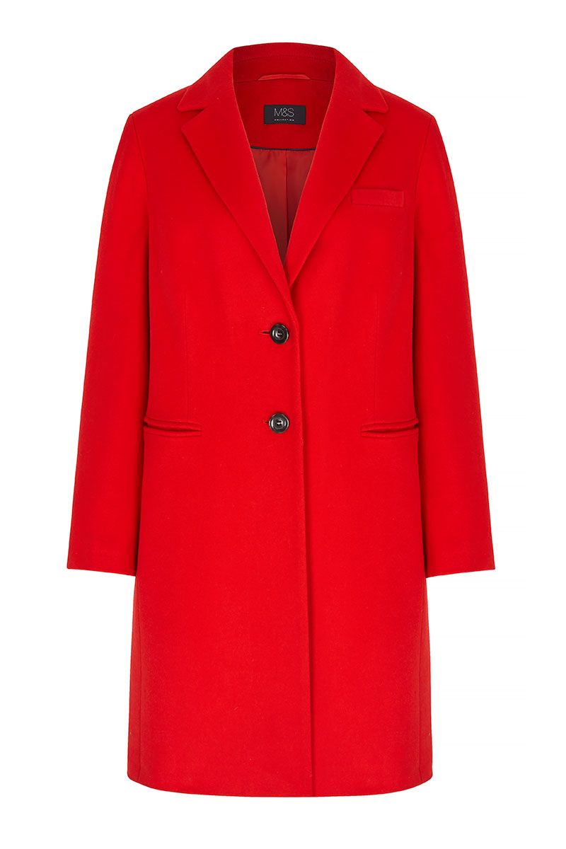 Clothing, Outerwear, Coat, Red, Sleeve, Overcoat, Trench coat, Jacket, 