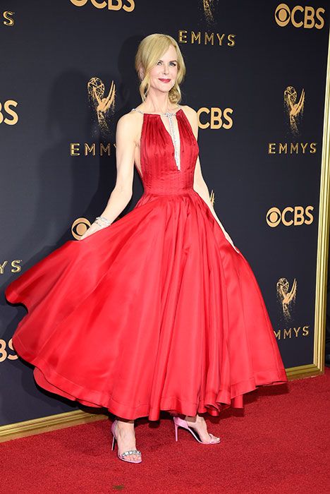 Nicole Kidman wore the ultimate red dress by Calvin Klein at the Emmy's
