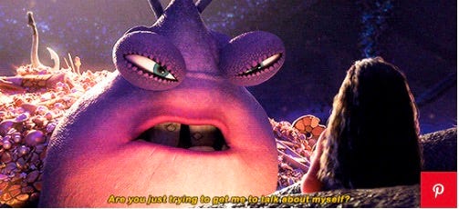 Purple, Animation, Animated cartoon, Organism, Fun, Mouth, Media, Fictional character, 