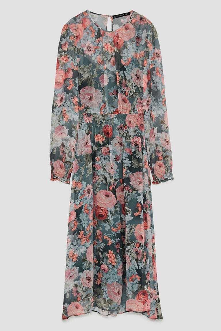 Clothing, Dress, Sleeve, Day dress, Robe, Outerwear, Blouse, Top, Costume, Pattern, 