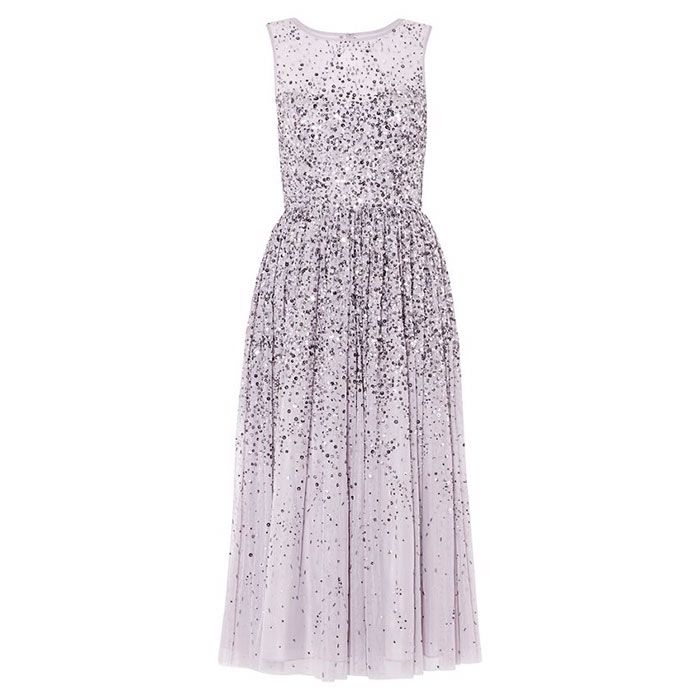 Clothing, Dress, Day dress, Cocktail dress, Gown, Strapless dress, Lilac, A-line, Bridal party dress, Formal wear, 