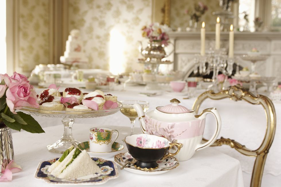 Teacup, Tableware, Pink, Porcelain, Cup, Serveware, Drinkware, Centrepiece, Tea set, Saucer, 