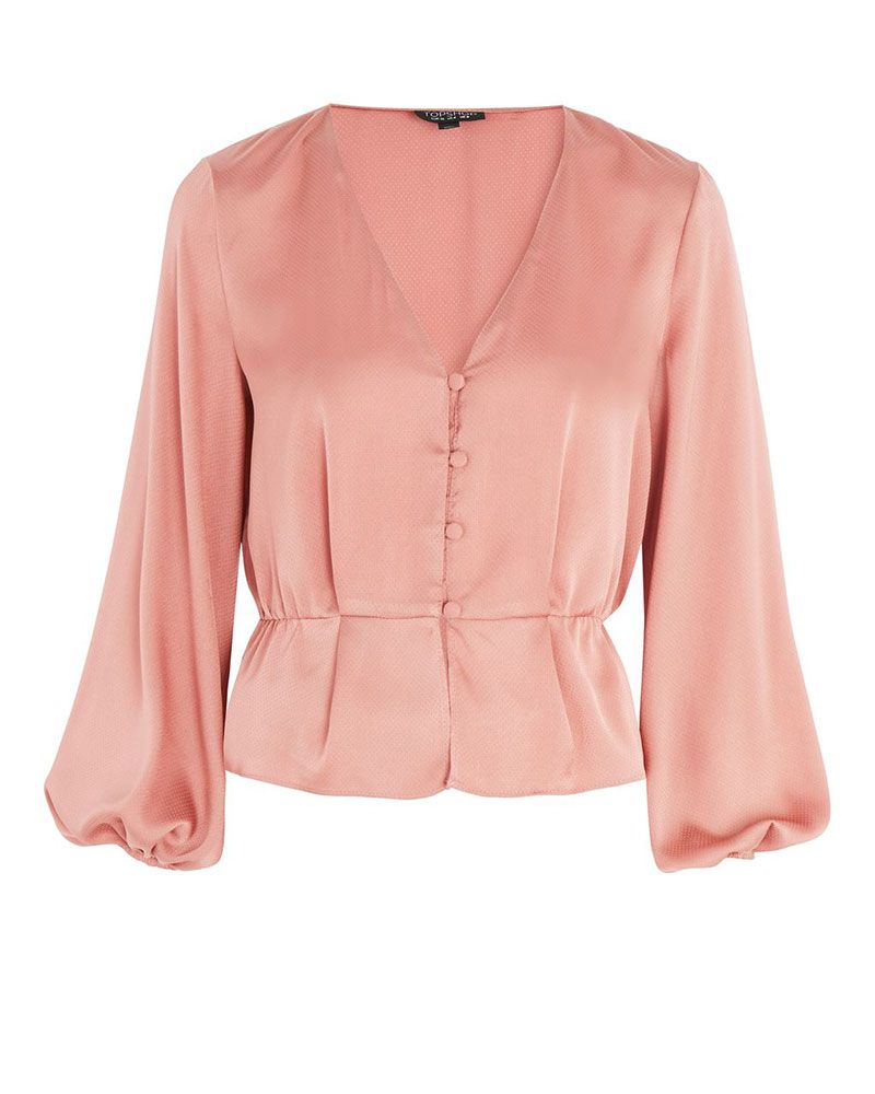 Clothing, Pink, Outerwear, Sleeve, Blazer, Blouse, Jacket, Peach, Top, Neck, 
