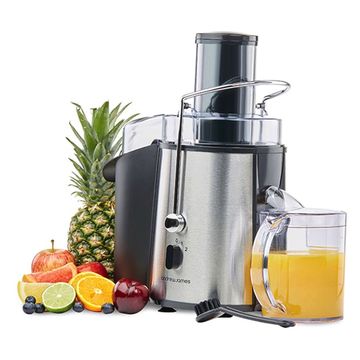 Juicer, Kitchen appliance, Vegetable juice, Small appliance, Blender, Juice, Mixer, Food processor, Home appliance, Kitchen appliance accessory, 