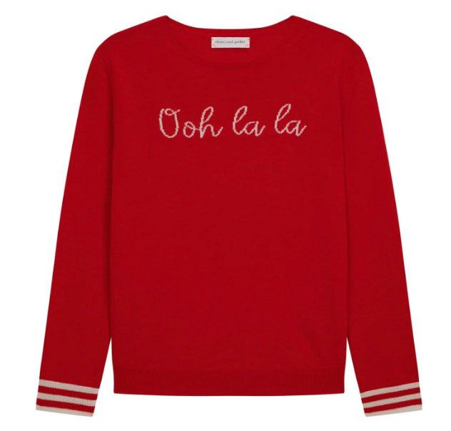 Clothing, Long-sleeved t-shirt, Red, Sleeve, White, T-shirt, Product, Text, Sweater, Outerwear, 