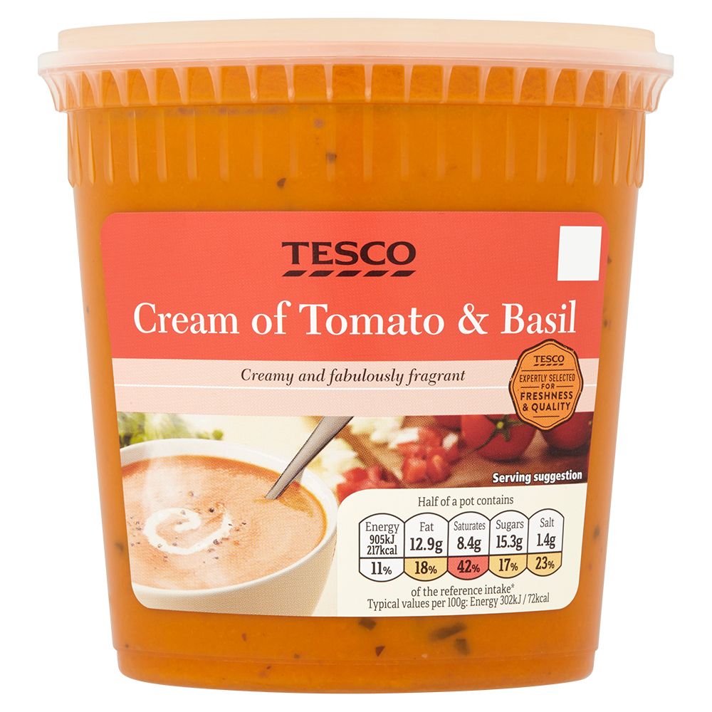 Tried and tested tomato and basil soup