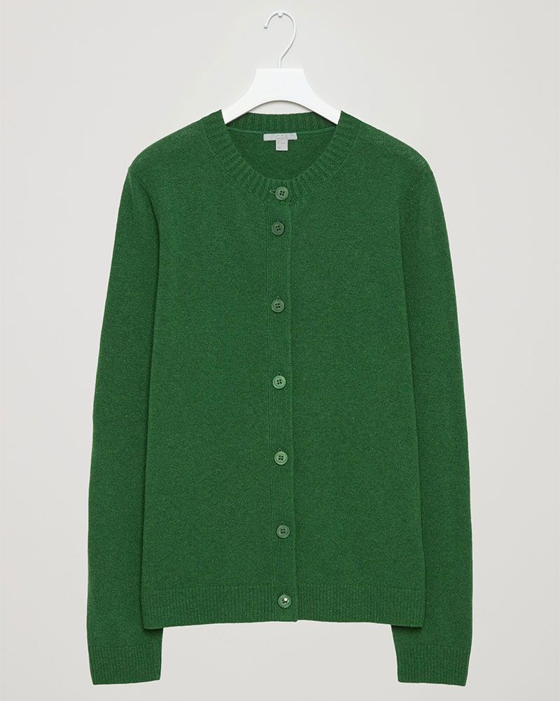Clothing, Green, Outerwear, Sweater, Sleeve, Cardigan, Button, Woolen, Top, Collar, 
