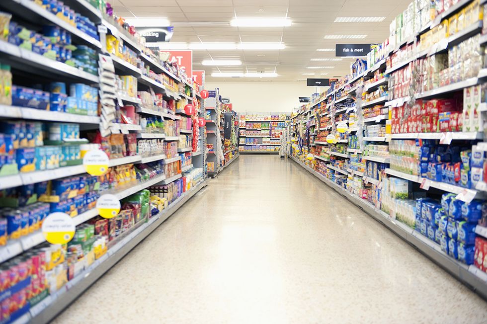 Supermarket, Retail, Aisle, Product, Convenience store, Grocery store, Building, Convenience food, Customer, Outlet store, 