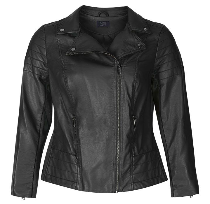Clothing, Jacket, Leather, Outerwear, Leather jacket, Black, Sleeve, Textile, Top, Collar, 