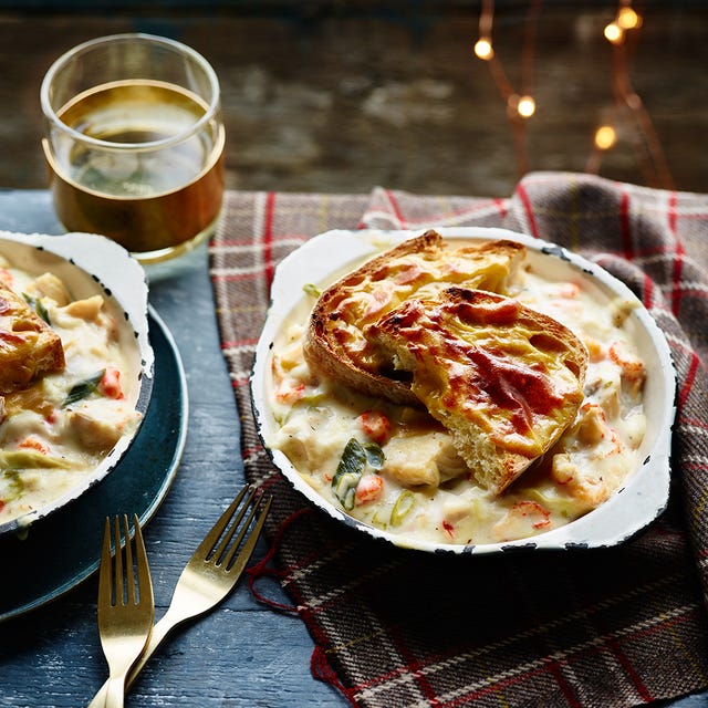 welsh rarebit smoked fish gratins