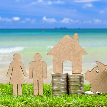 Grass, Summer, Vacation, Water, Real estate, Grass family, Illustration, House, Adaptation, Saving, 
