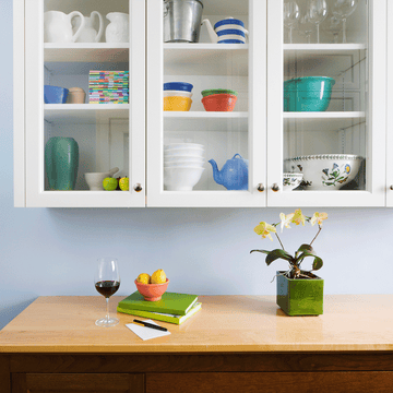 Shelf, Furniture, Room, Shelving, Hutch, Turquoise, Interior design, Wall, Table, Cabinetry, 