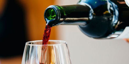 Drink, Alcohol, Water, Red wine, Wine, Wine glass, Stemware, Champagne stemware, Alcoholic beverage, Glass, 