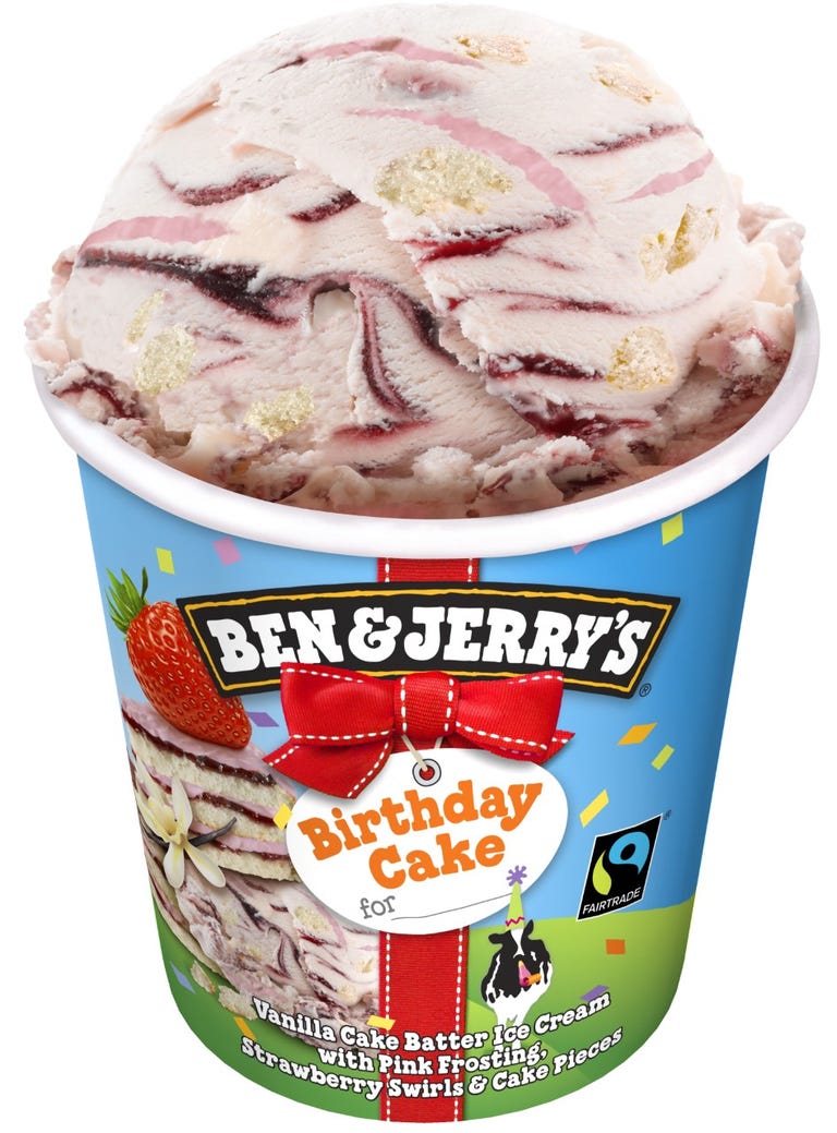 Ben & Jerry's newest ice cream is birthday cake flavour