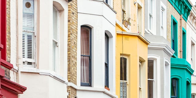 Property, Architecture, Building, Facade, House, Home, Real estate, Window, Neighbourhood, Yellow, 