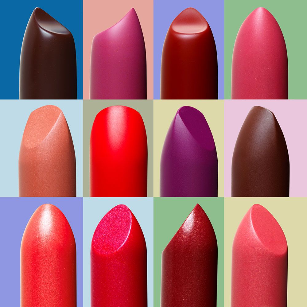 Red, Pink, Lipstick, Cosmetics, Lip, Magenta, Material property, Tints and shades, Nail, Gloss, 