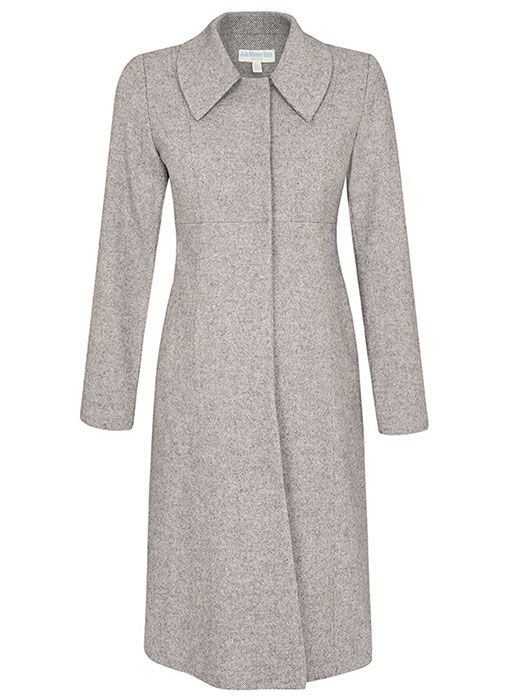 Clothing, Coat, Overcoat, Outerwear, Trench coat, Sleeve, Dress, Collar, Day dress, Beige, 