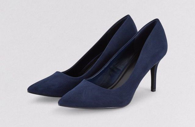 Footwear, High heels, Cobalt blue, Basic pump, Blue, Shoe, Court shoe, Leather, Electric blue, Suede, 