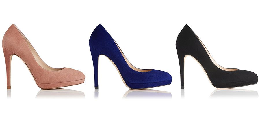Footwear, High heels, Basic pump, Court shoe, Shoe, Leather, Electric blue, 