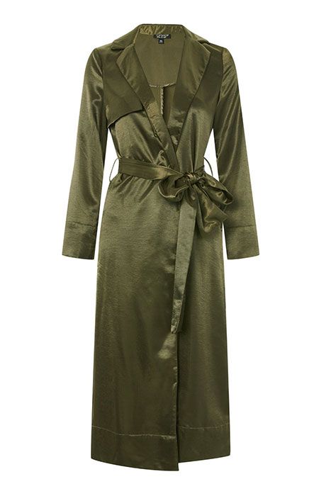 Clothing, Trench coat, Robe, Outerwear, Coat, Overcoat, Day dress, Sleeve, Dress, Duster, 