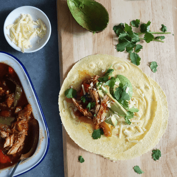 Slow cooker chicken fajitas