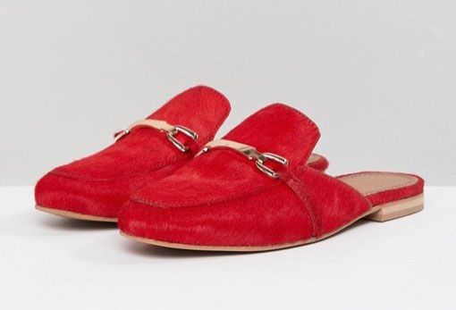 Footwear, Red, Shoe, Suede, Leather, Slipper, Beige, 