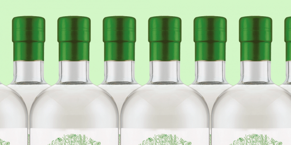 Bottle, Drink, Green, Liqueur, Glass bottle, Alcoholic beverage, Distilled beverage, Vodka, 