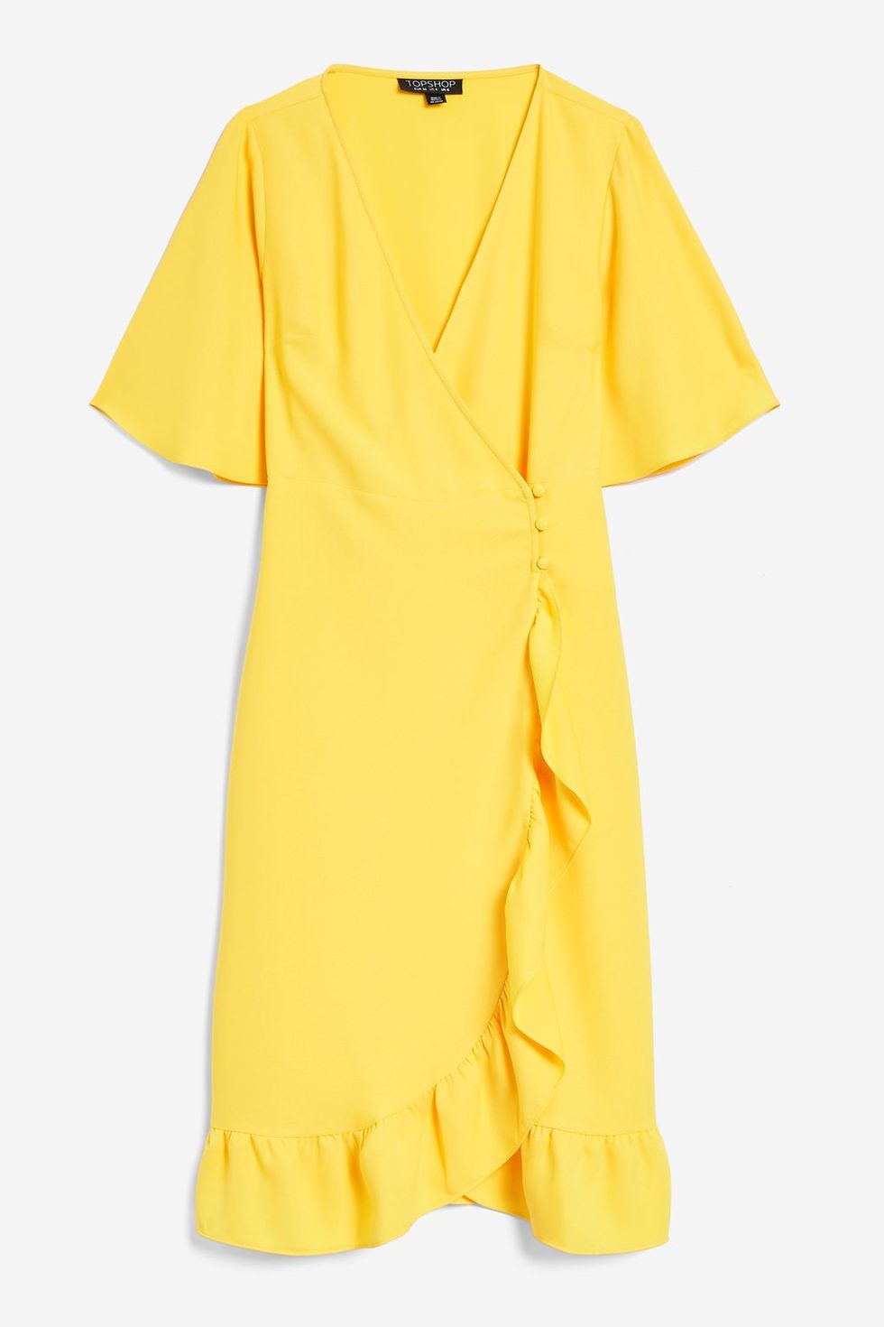 Clothing, Yellow, Day dress, Dress, Sleeve, Neck, Cover-up, 