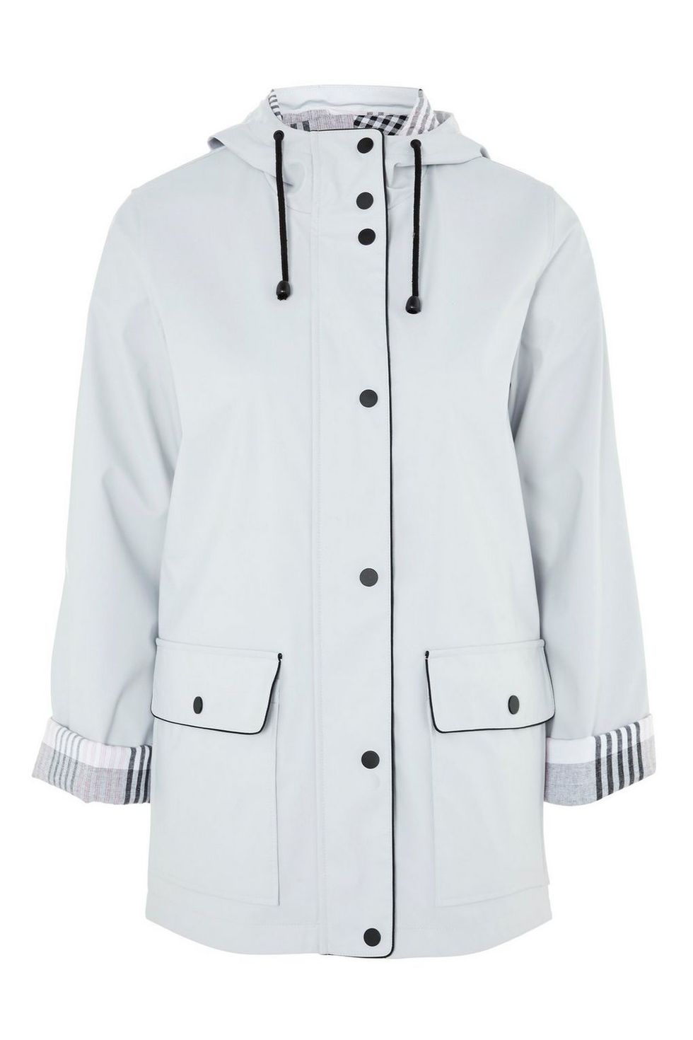 Clothing, Outerwear, White, Coat, Hood, Sleeve, Jacket, Trench coat, Overcoat, Collar, 