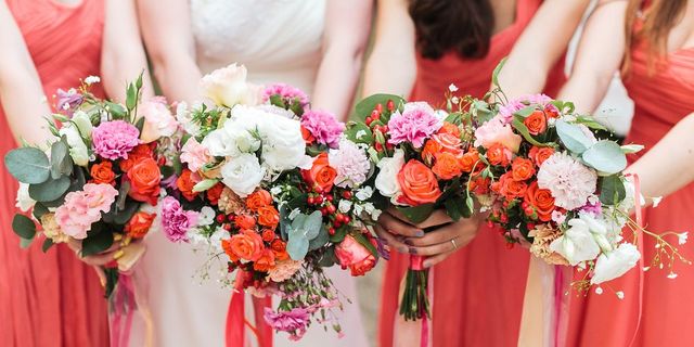 Bouquet, Pink, Photograph, Flower Arranging, Flower, Floristry, Floral design, Plant, Cut flowers, Dress, 