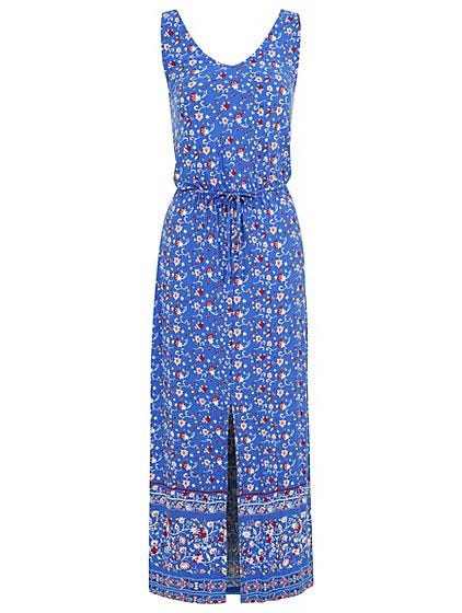 Clothing, Dress, Day dress, Blue, Cobalt blue, One-piece garment, Cocktail dress, Pattern, Sleeve, Design, 