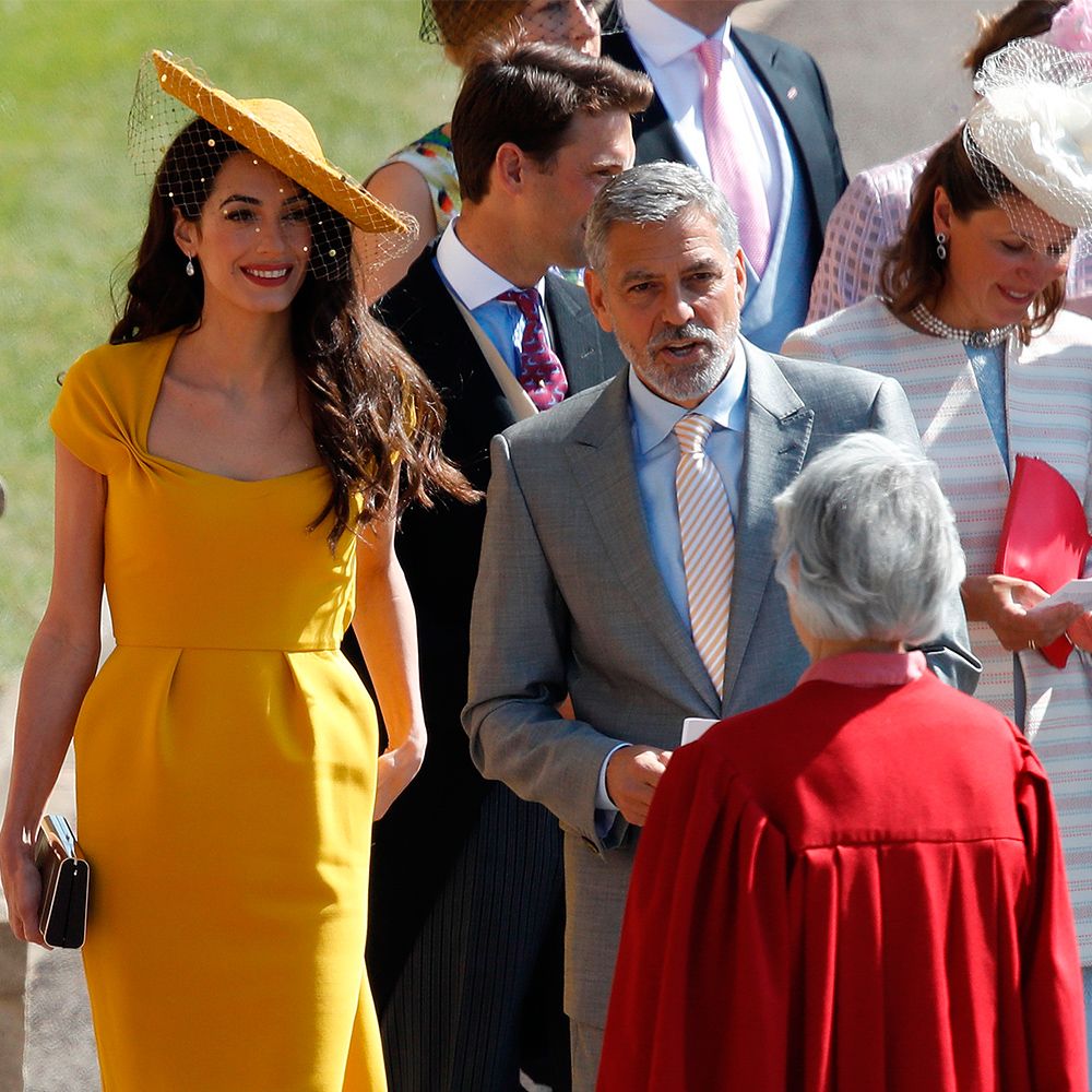 Amal clooney mustard outlet dress