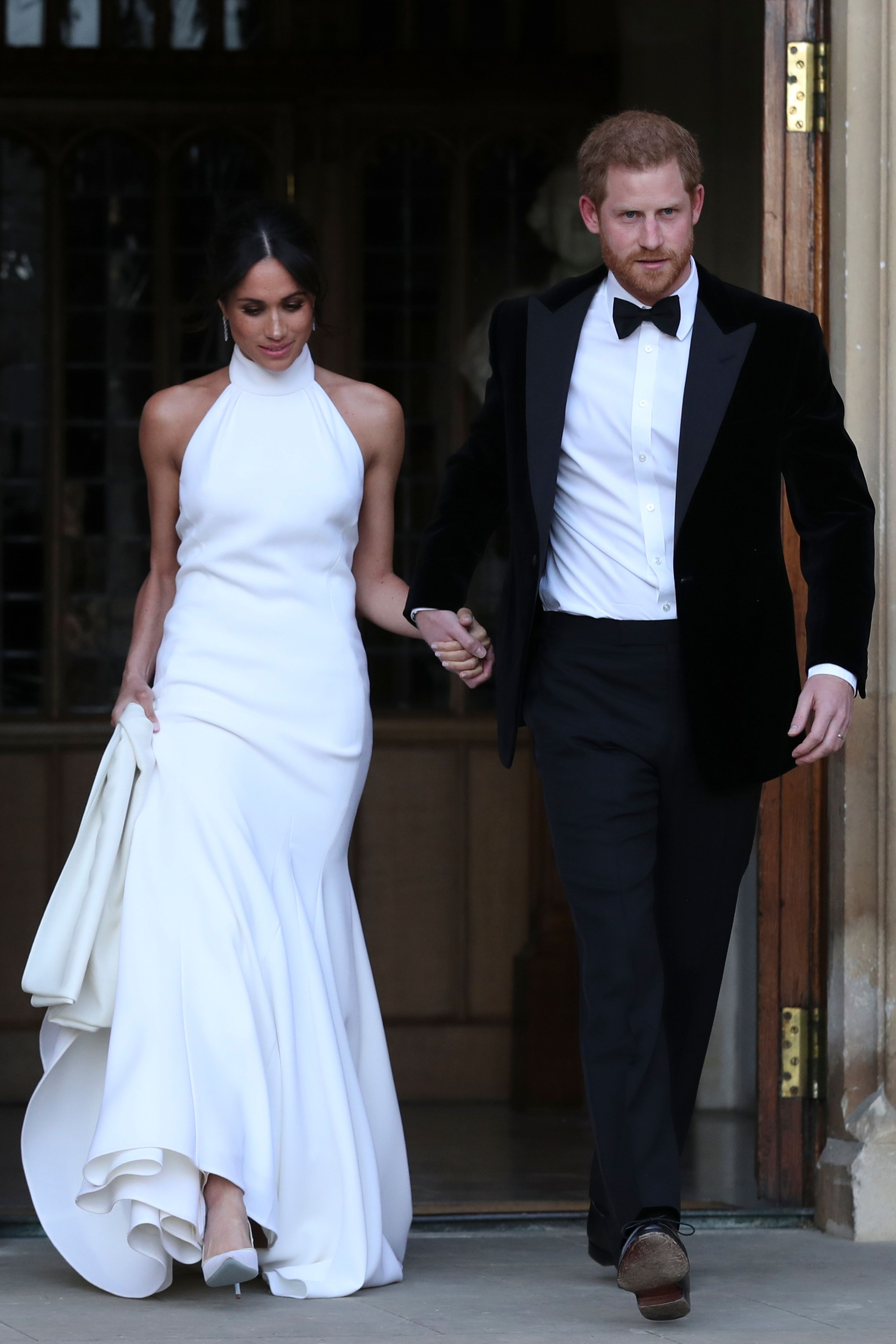 Meghan Markle steps out in second wedding dress by Stella McCartney