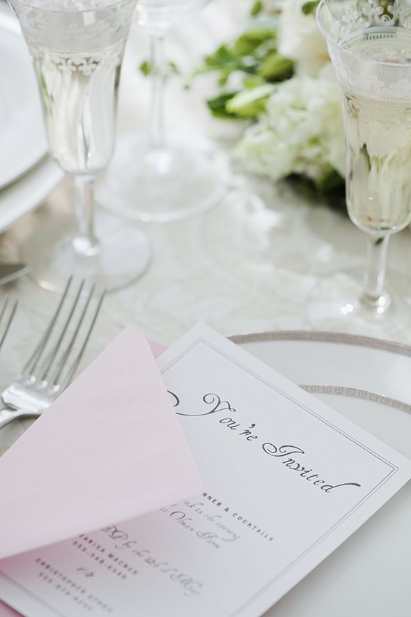 Place card, Yellow, Rehearsal dinner, Calligraphy, Tablecloth, Table, À la carte food, Placemat, Tableware, Champagne stemware, 