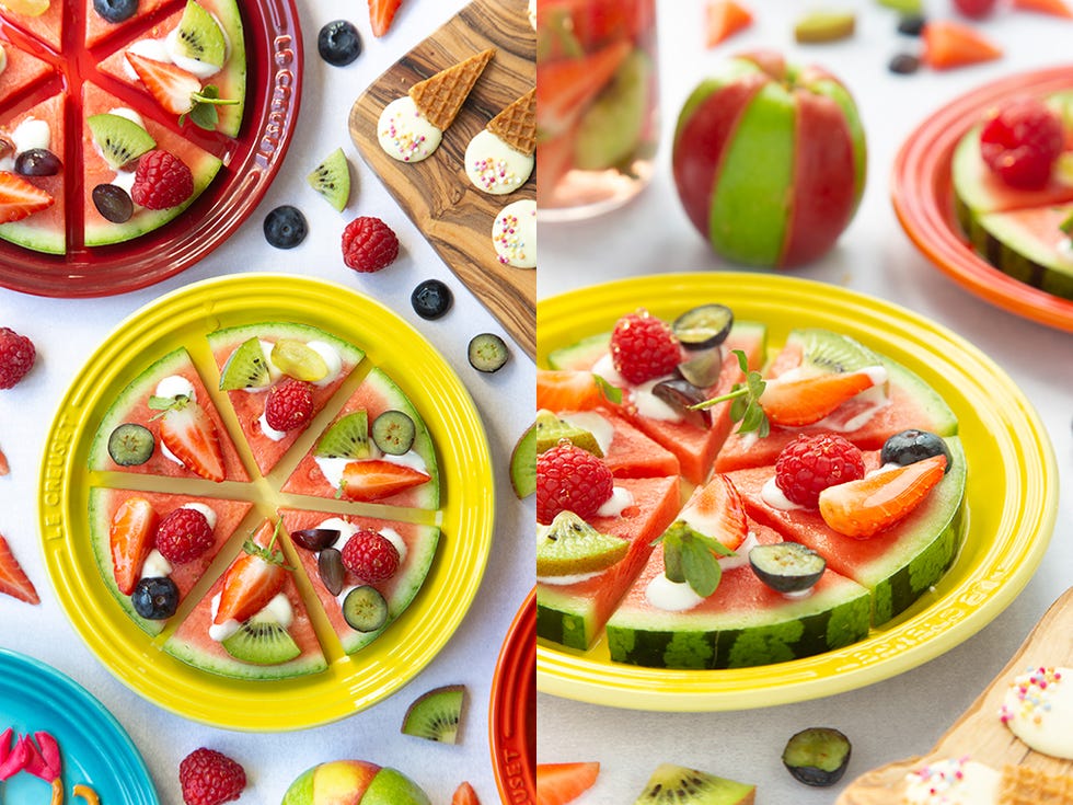 Dish, Food, Fruit salad, Cuisine, Ingredient, Fruit, Garnish, Vegetarian food, Salad, Produce, 