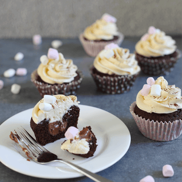 hot chocolate baileys cupcakes