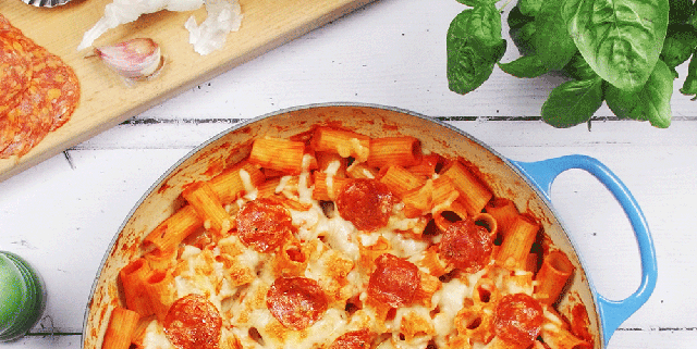 Crispy Pepperoni Pizza Pasta Recipe