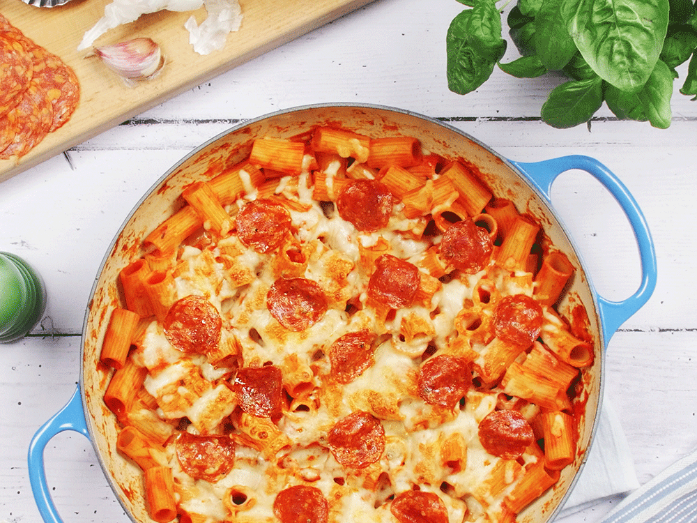 Pepperoni pizza pasta bake - Best pasta recipes